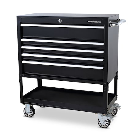 Montezuma Utility Cart, 5-Drawer, 36" BK3605UC